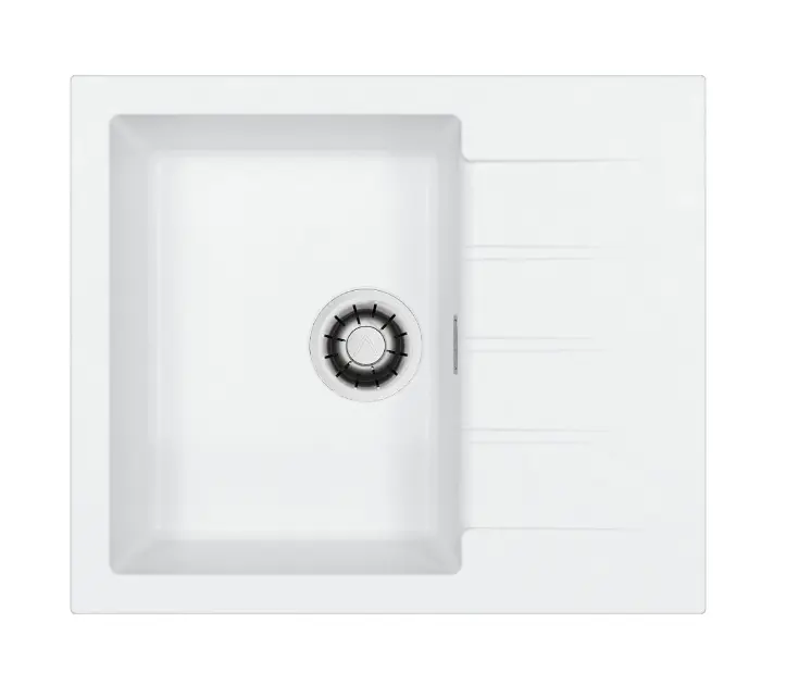 Alveus Cadit - Lavello in granito 59x50 cm, Quick-Close, glacier 1149145