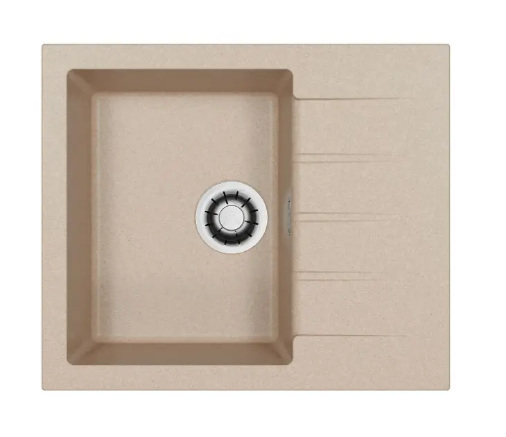 Alveus Cadit - Lavello in granito 59x50 cm, Quick-Close, ivory 1149147