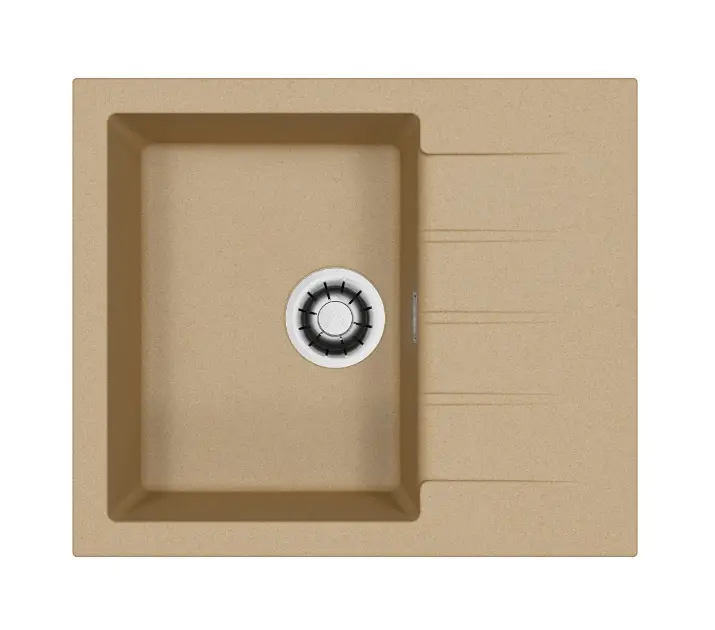 Alveus Cadit - Lavello in granito 59x50 cm, Quick-Close, clay 1149148