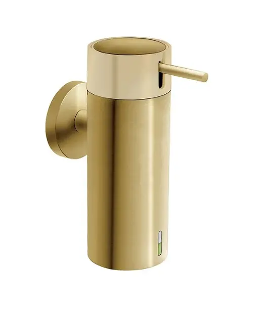 Novaservis Ferro Smile - Dispenser di sapone con supporto, color oro spazzolato ASM34BG