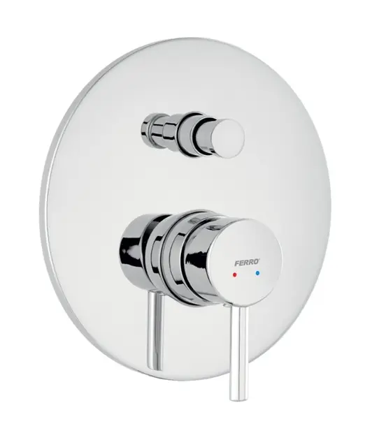 Novaservis Ferro Ciriculus - Bateria podtynkowa, do 2 urządzeń, z korpusem, chrom BCK7P