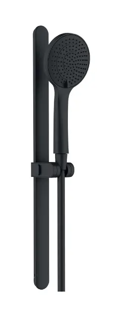 Novaservis Ferro Nostris - Set van douchekop, douchestang en doucheslang, 3 jets, zwart N99BL