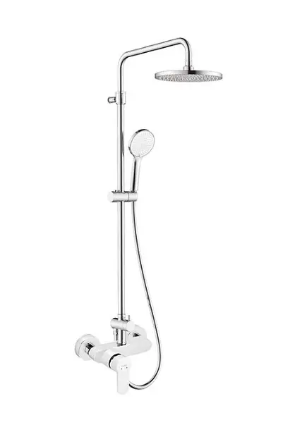 Levně Novaservis Ferro Nostris - Sprchový set s baterií, průměr 23 cm, 3 proudy, chrom NP99-BNS7U