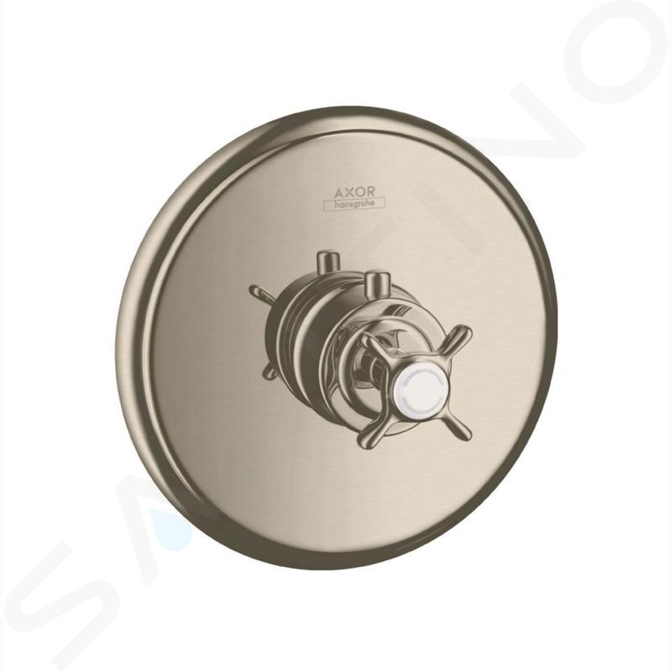 Axor Montreux - Mitigeur thermostatique à haut débit pour installation encastrée, nickel brossé 16815820