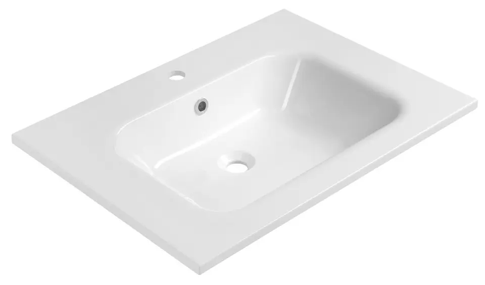 Sapho - Areca umivaonik 71x52 cm, s preljevom, otvorom za slavinu, bijela AC071
