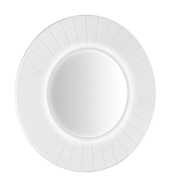 Sapho Lumiro - Огледало с осветление LED, диаметър 75 см, матово бяло LR750-3131S