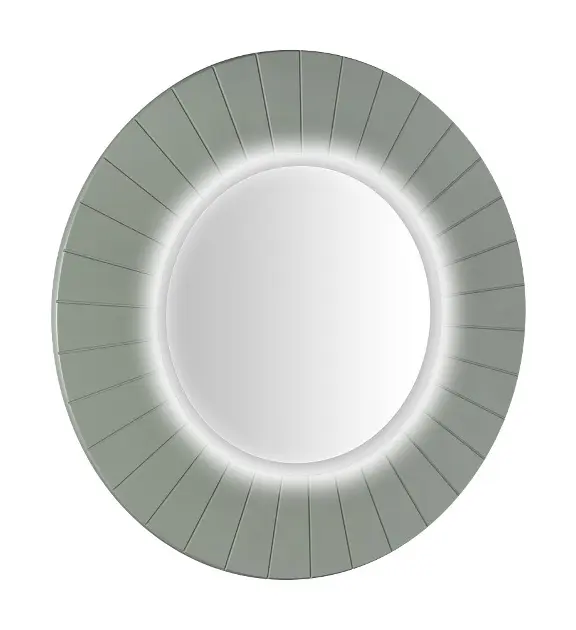 Sapho Lumiro - Огледало с осветление LED, диаметър 75 см, зелено LR750-4444S