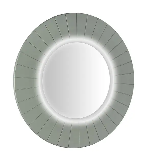 Levně Sapho Lumiro - Zrcadlo s LED osvětlením, průměr 75 cm, verde LR750-4444S