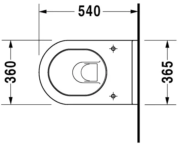 Duravit - Závesné WC, biela 2225090000ROZ1 | Sanitino.sk