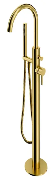 OMNIRES - Vaňová batéria do podlahy, s telesom, kefovaná mosadz Y1233BSBROZ1