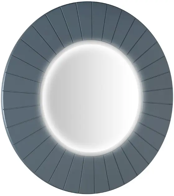 Levně Sapho Lumiro - Zrcadlo s LED osvětlením, průměr 90 cm, siena LR950-4242S