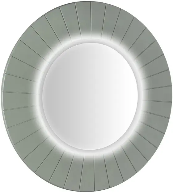 Sapho Lumiro - Огледало с осветление LED, диаметър 90 см, зелено LR950-4444S