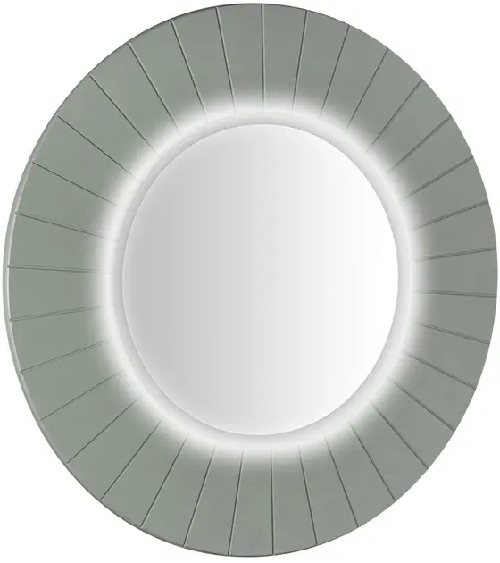 Levně Sapho Lumiro - Zrcadlo s LED osvětlením, průměr 90 cm, verde LR950-4444S