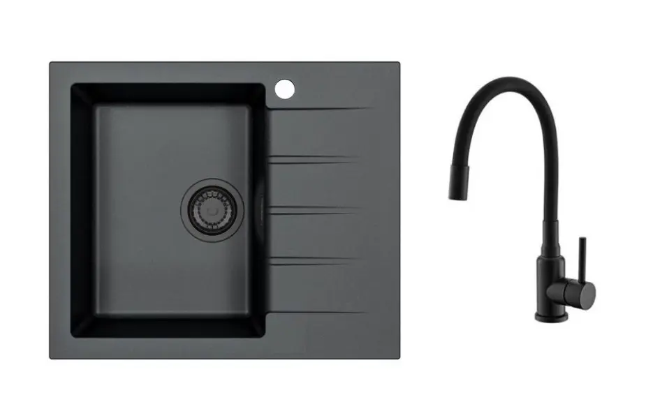 Alveus - Set drezu Cadit 10 a batérie Mintas, deep black SETA25620