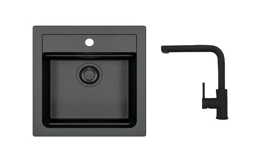 Alveus - Set drezu Atrox 20 a batérie Zeos-P, deep black SETA25638