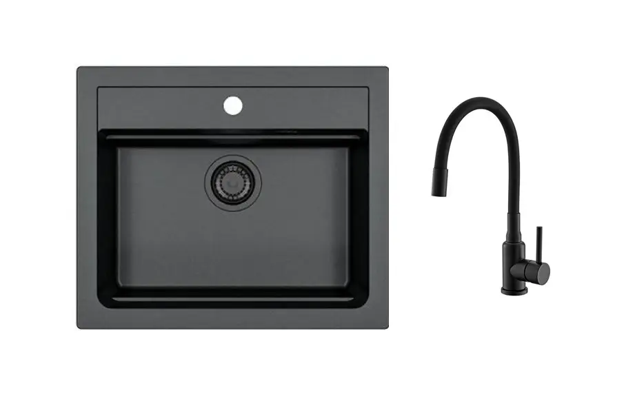 Alveus - Set drezu Atrox 30 a batérie Mintas, deep black SETA25640