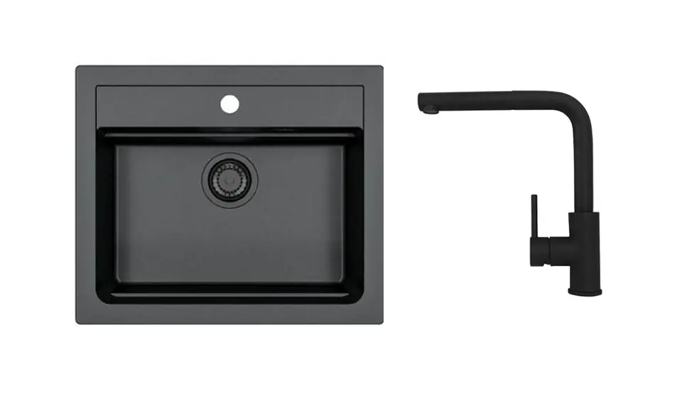 Alveus - Set drezu Atrox 30 a batérie Zeos-P, deep black SETA25642