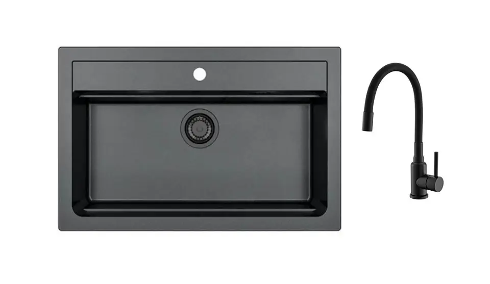 Alveus - Set drezu Atrox 40 a batérie Mintas, deep black SETA25644