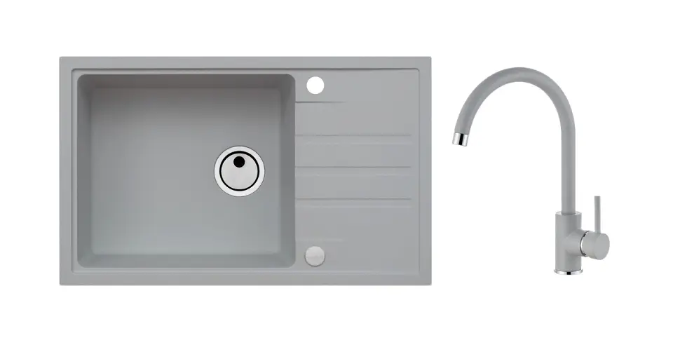 Alveus - Set drezu Intermezzo 130 a batérie Kati, concrete SETA25865