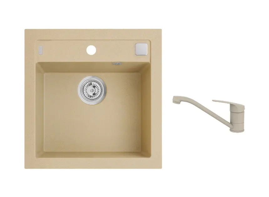 Alveus - Set drezu Formic 20 a batérie Clara, s ovládaním odpadu, beige SETA25892