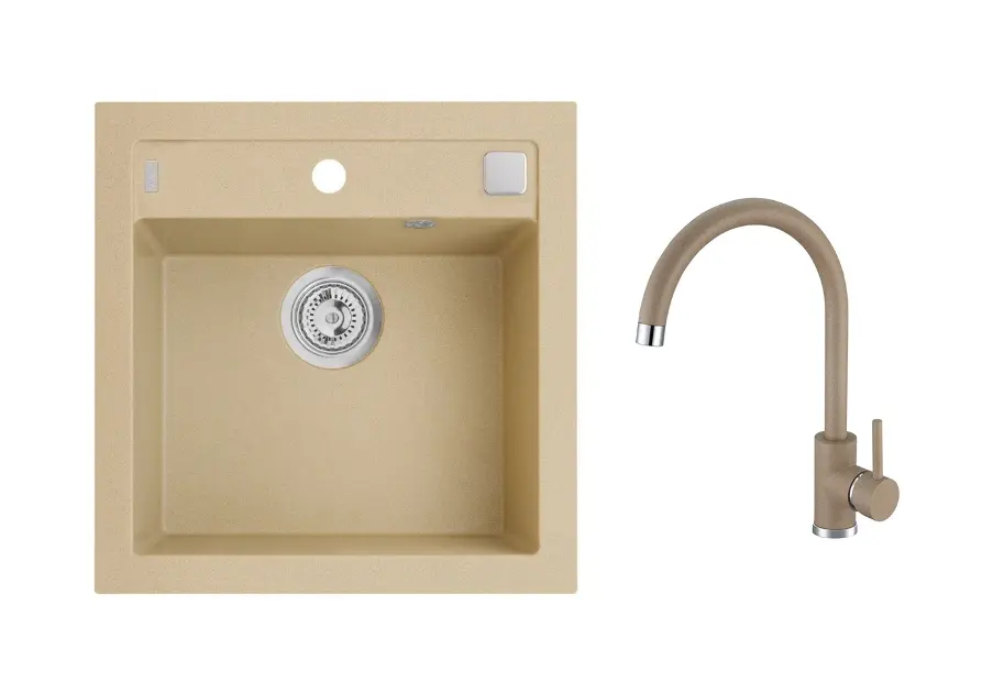 Alveus - Set drezu Formic 20 a batérie Kati, s ovládaním odpadu, beige SETA25895