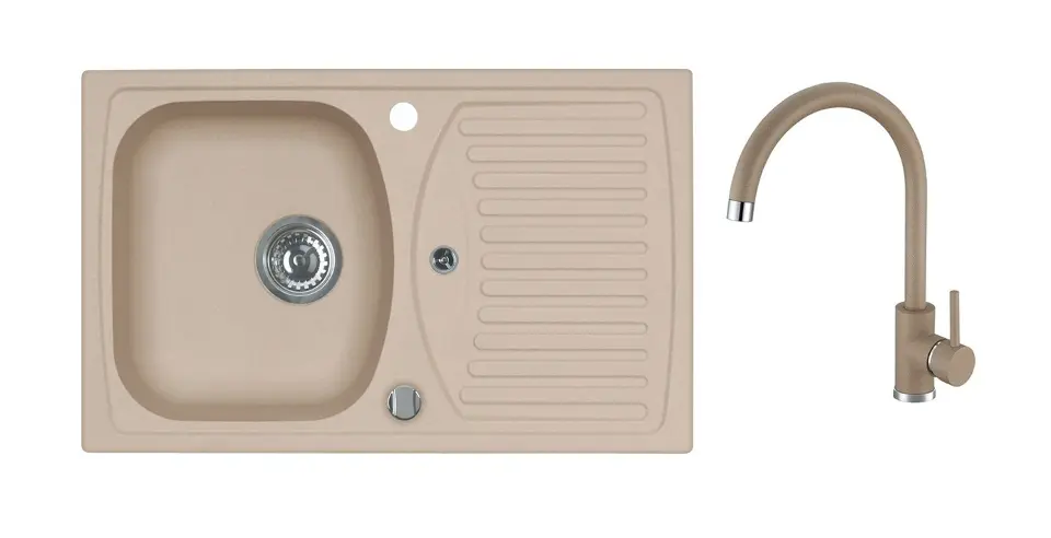 Alveus - Set drezu Record 30 a batérie Kati, s ovládaním odpadu, beige SETA25927