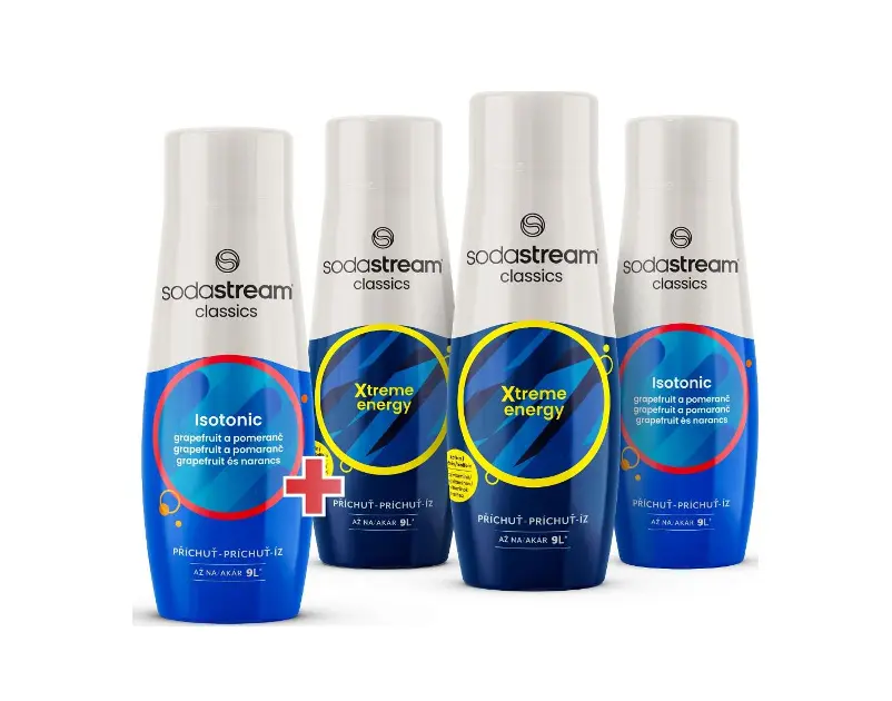 SodaStream - 4-dielna súprava sirupov pre výrobník sódy 98038425