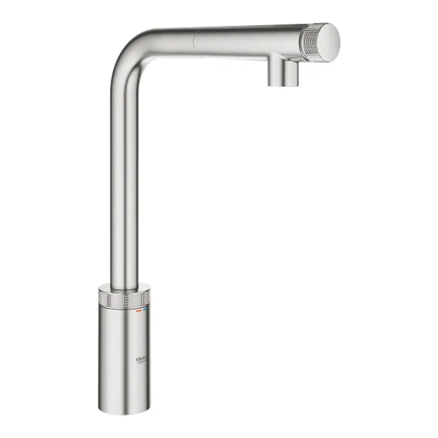 E-shop Grohe - Drezová batéria s výsuvnou koncovkou, SmartControl, supersteel 31613DC0IIJ4