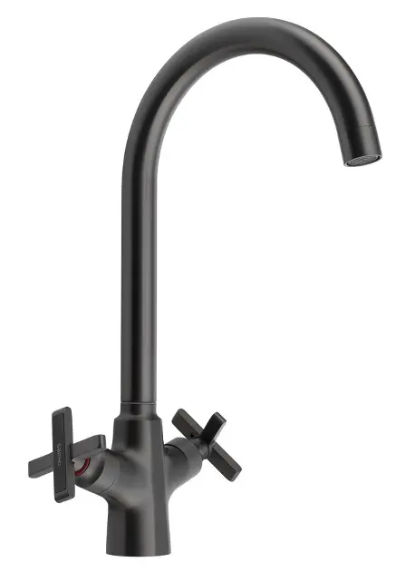 Levně Sapho - Dřezová baterie Xela, gun metal XE603GM