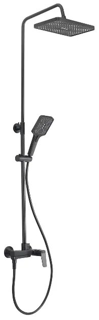 Aqualine Flery - Душ комплект със смесител, gun metal FY690GM