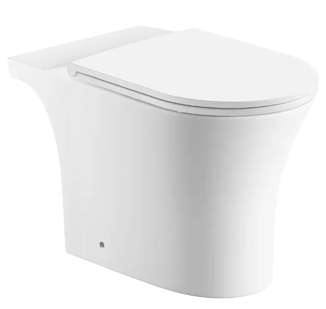 Aqualine Vito - Toilet combi pot, Vario afvoer, Rimless, wit PB105-111