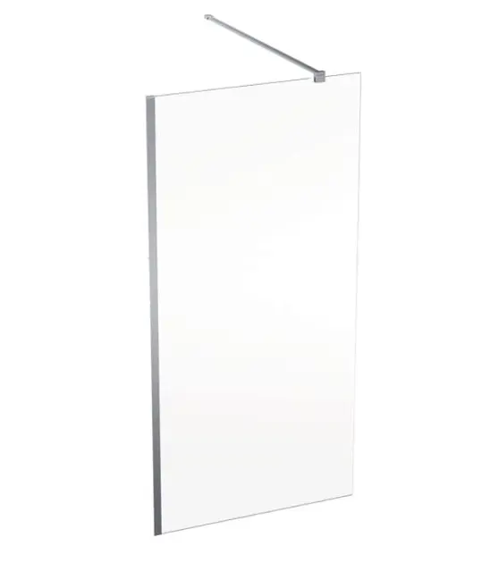 Geberit - Sprchová stena Walk-In, 100x200 cm, strieborná/číre sklo 560.139.00.2ROZ3