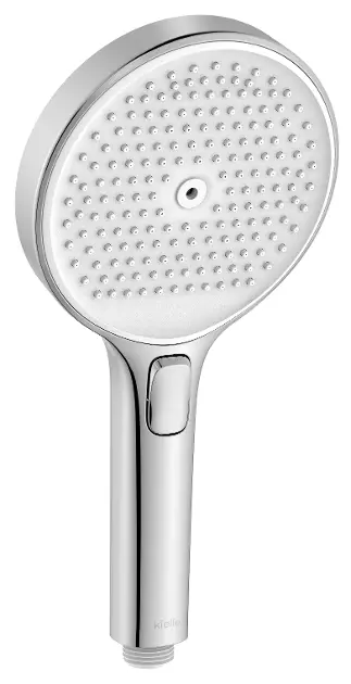 kielle Oudee - Zuhanyfej 130, 3 féle vízsugár, EcoSpare, króm/fehér 20402011E