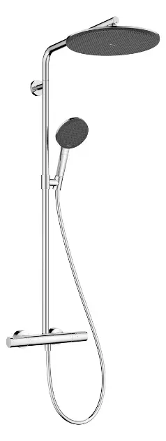 E-shop Hansgrohe Raindance Alive S Puro - Sprchový set s termostatom, priemer 30 cm, 3 prúdy, EcoSmart+, chróm 24594000