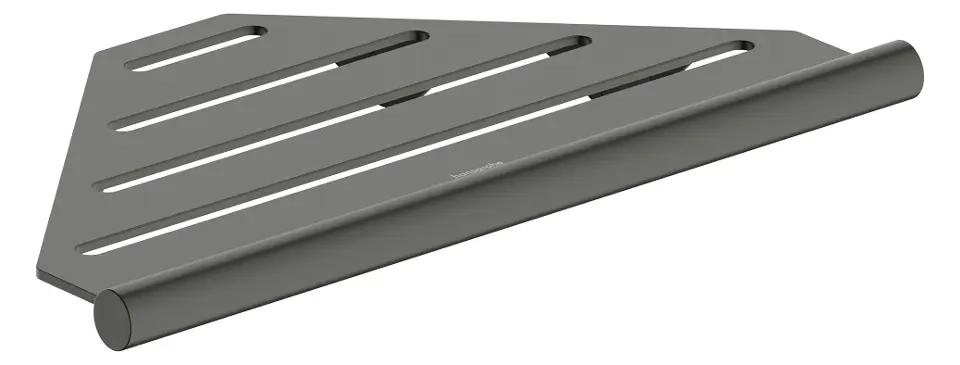Hansgrohe AddStoris S - Kutna polica, brušeni crni krom 41761340