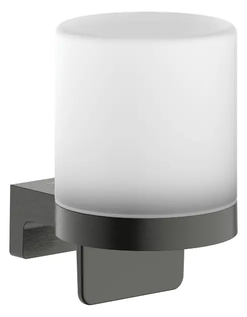 Hansgrohe AddStoris S - Dozator sapuna s držačem, matirano staklo/brušeni crni krom 41765340