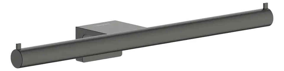 Hansgrohe AddStoris S - Dvostruki držač toaletnog papira, brušeni crni krom 41768340