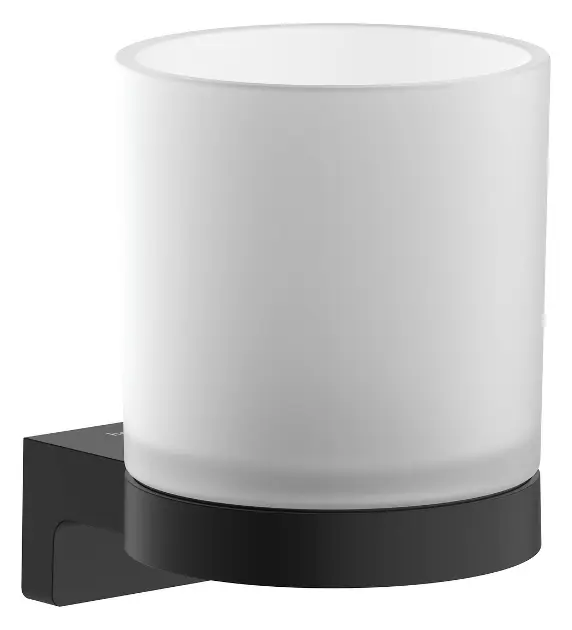 Hansgrohe AddStoris S - Držač kista i paste, mat staklo/mat crno 41769670