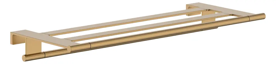 Hansgrohe AddStoris S - Polica s držačem ručnika, dužina 66 cm, brušena bronca 41781140