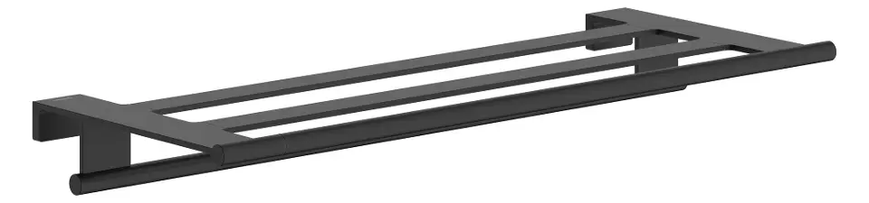 Hansgrohe AddStoris S - Polica s držačem ručnika, dužina 66 cm, mat crna 41781670