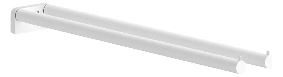 Hansgrohe AddStoris S - Dupli držač ručnika, dužina 44 cm, mat bijela 41787700