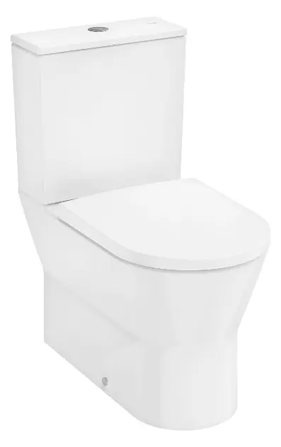 Hansgrohe EluPura Original S - WC kombi se sedátkem SoftClose, vario odpad, AquaChannel Flush, Rimless, bílá 60346450