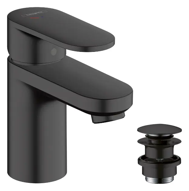 Levně Hansgrohe Vernis Blend - Umyvadlová baterie s výpustí Push-Open, CoolStart, matná černá 71598670