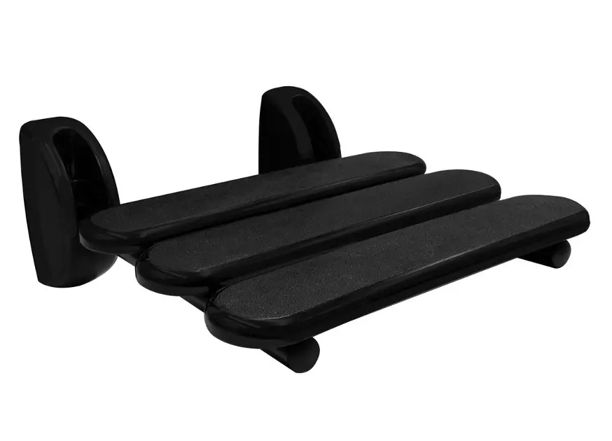 Sapho Ridder - Siège de douche Handicap, rabattable, noir A140110