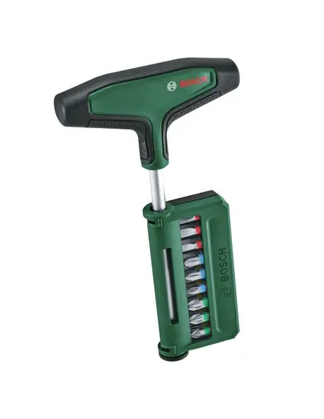 Bosch - T-образна отвертка, 19 бита 1600A039J3
