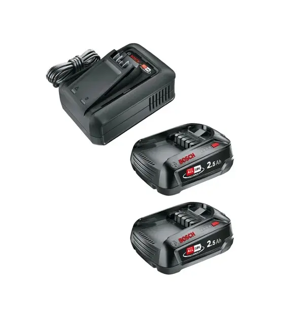 Gardena - 4,4 A-es AL 18V-44 P4A töltő és 2 db PBA 18 V-os Li-Ion 2,5 Ah SoC akkumulátor készlet 14914-20