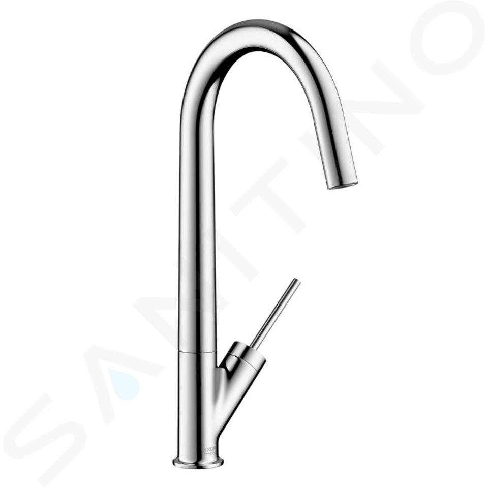 Axor Starck - Baterie chiuvetă monocomandă, aspect de inox 10822800