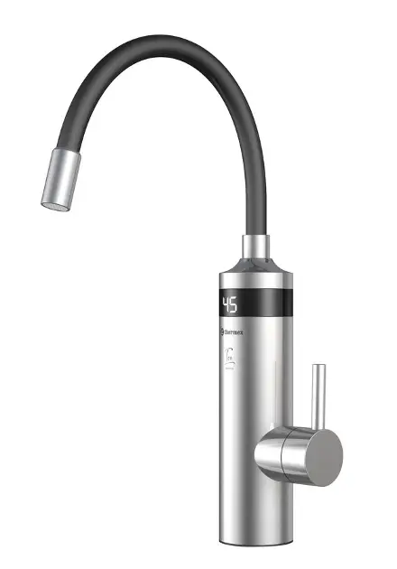 Aqualine Ton - Elektrická dřezová baterie 3kW, černá/nerez 211085