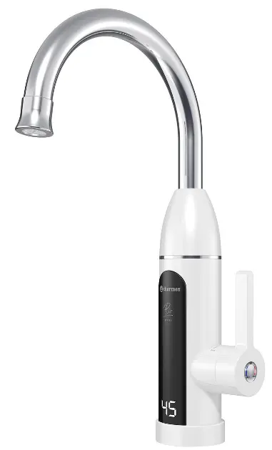 Aqualine Rio - Električna miješalica za sudoper, 3kW, bijela/nehrđajući čelik 211086