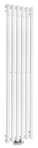 Sapho Pilon - Radijator 42x180 cm, 6x kuka za ručnike, mat bijela IZ131T